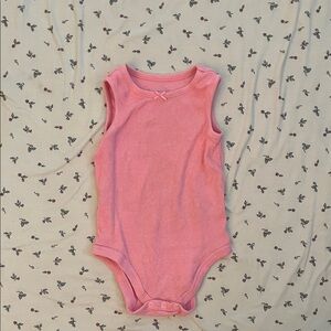 Charming Pink Sleeveless Bodysuit for Kids